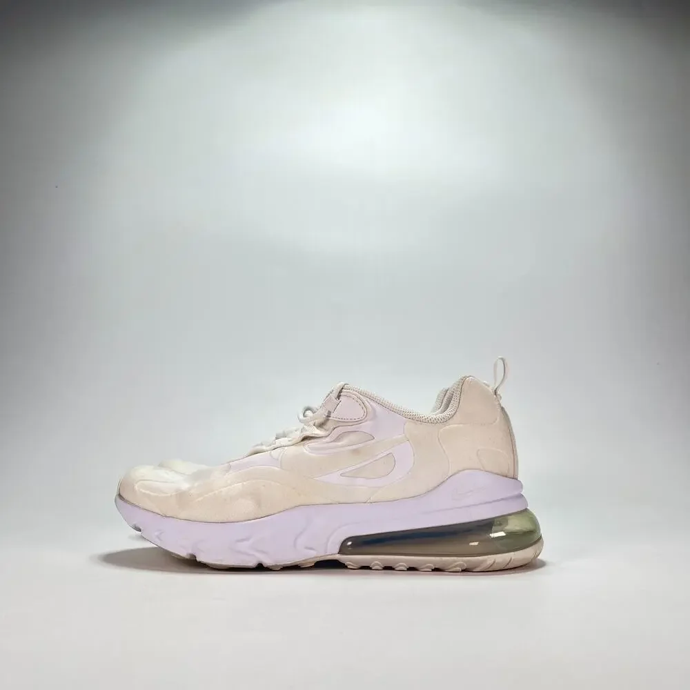 Nike Air Max 270 React White Lifestyle Sneakers Shoes BQ0103-100 Youth Size 7Y